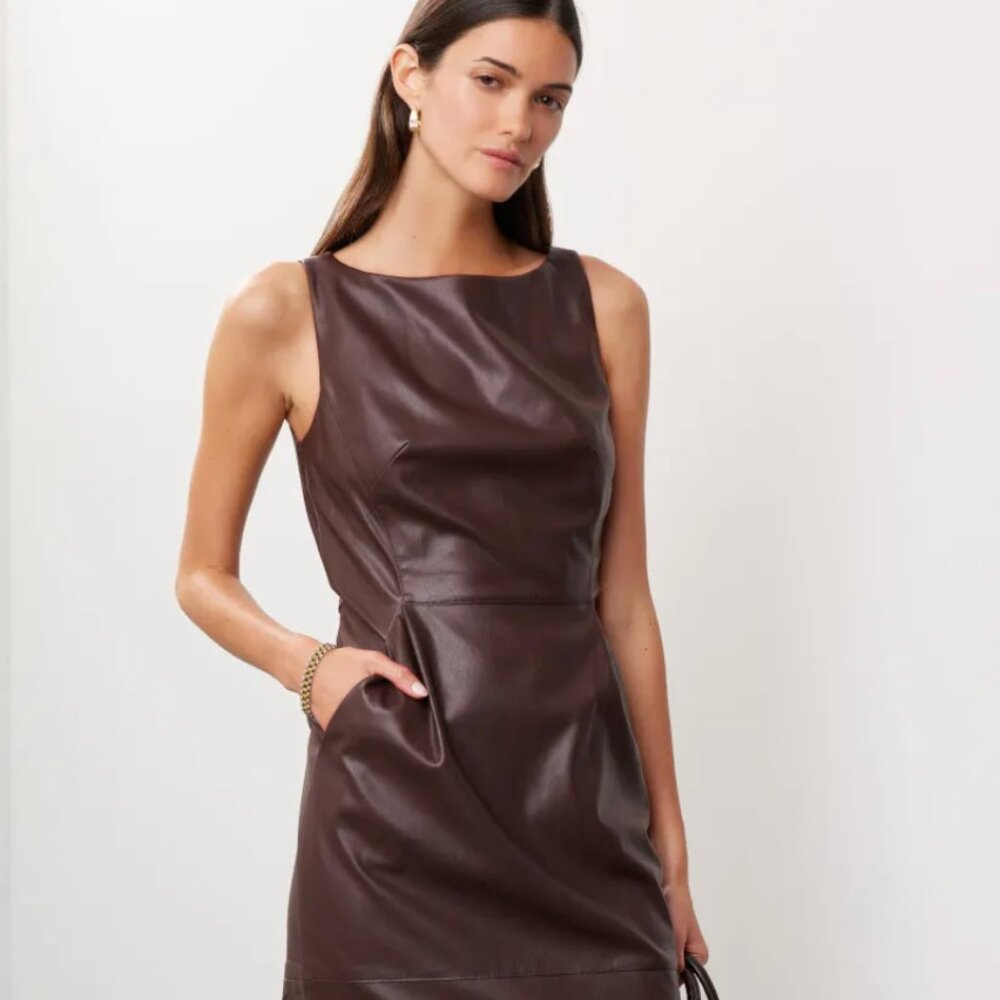 ADAM LIPPES | Leather Sheath Dress size 8